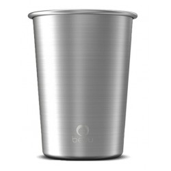 Bevu® FIESTA Vaso de Acero Plateado 355ml / 12oz