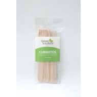 Biodegradable wooden forks (10 units)