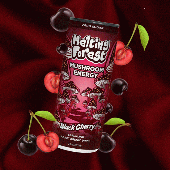 Mushroom Energy Black Cherry  Drink