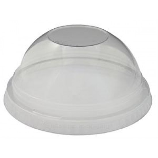 Mari Plast - Vasos plásticos transparentes con tapa domo, muy