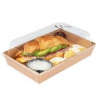 Sushi cardboard tray with PET lid #8