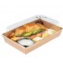 Sushi cardboard tray with PET lid #8