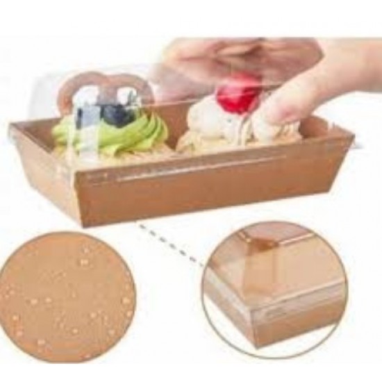 Sushi cardboard tray with PET lid #8