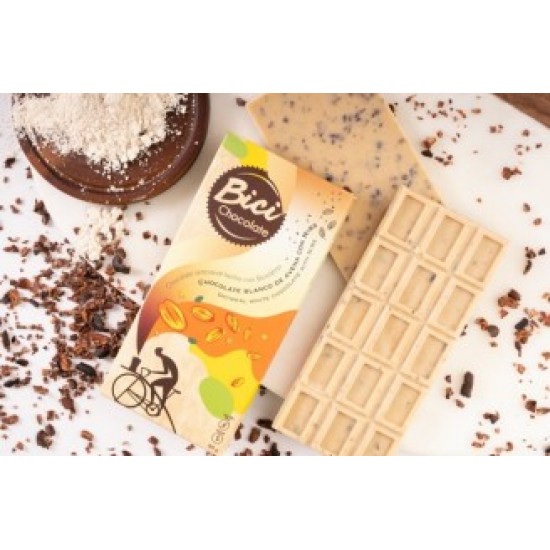 Tableta de chocolate 65 con macadamia y CBD